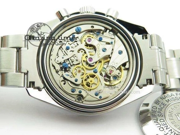 0406 Speedmaster MoonWatch Black Dial On SS Bracelet Seasonal 8228